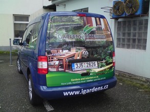Gardens Interiors | Reklamní polep - VW Caddy