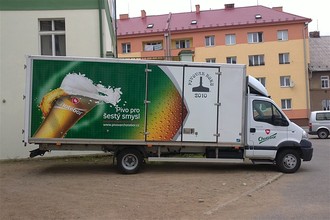 Pivovar Chotěboř | Reklamní polep nákladního auta - Renault Mascott