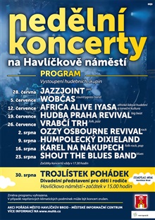 Nedělní koncerty | Reklamní plakát