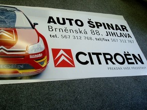 Auto Špinar - PVC Banner - Citroën