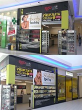 Ego fashion - Reklamní a image změna prodejny v obchodním centru Interspar Jablonec nad Nisou