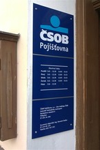 ČSOB Pojišťovna - Označení provozovny - Přibyslav