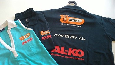 DVOŘÁK ELEKTRO | Textil s reklamním potiskem pro prodavače