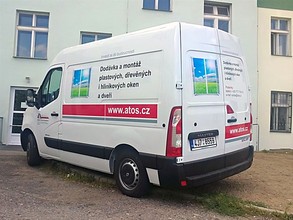 ATOS Ledeč nad Sázavou | Reklamní polep užitkového vozu Renault Master