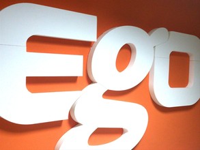 EGO Fashion - Plastické logo - styrodur
