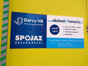 Obchod pro řemesla | Reklamní cedule – označení provozovny