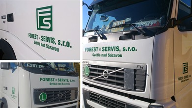 FOREST - SERVIS | Firemní polep tahače VOLVO FH13