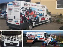 Road Racing Liberec | Reklamní polep Peugeotu Boxer